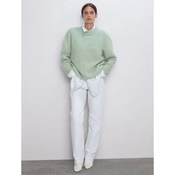 Zara Sweaters Zara Mint Green Wool Sweater Poshmark
